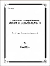 Orchestral Accompaniments to Clementi Sonatinas, Op. 36, Nos. 4-6 cover